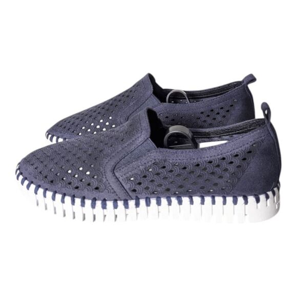 ILSE JACOBSEN Tulip Perforated Slip On Shoes Size 37 (6.5) - Picture 2 of 7